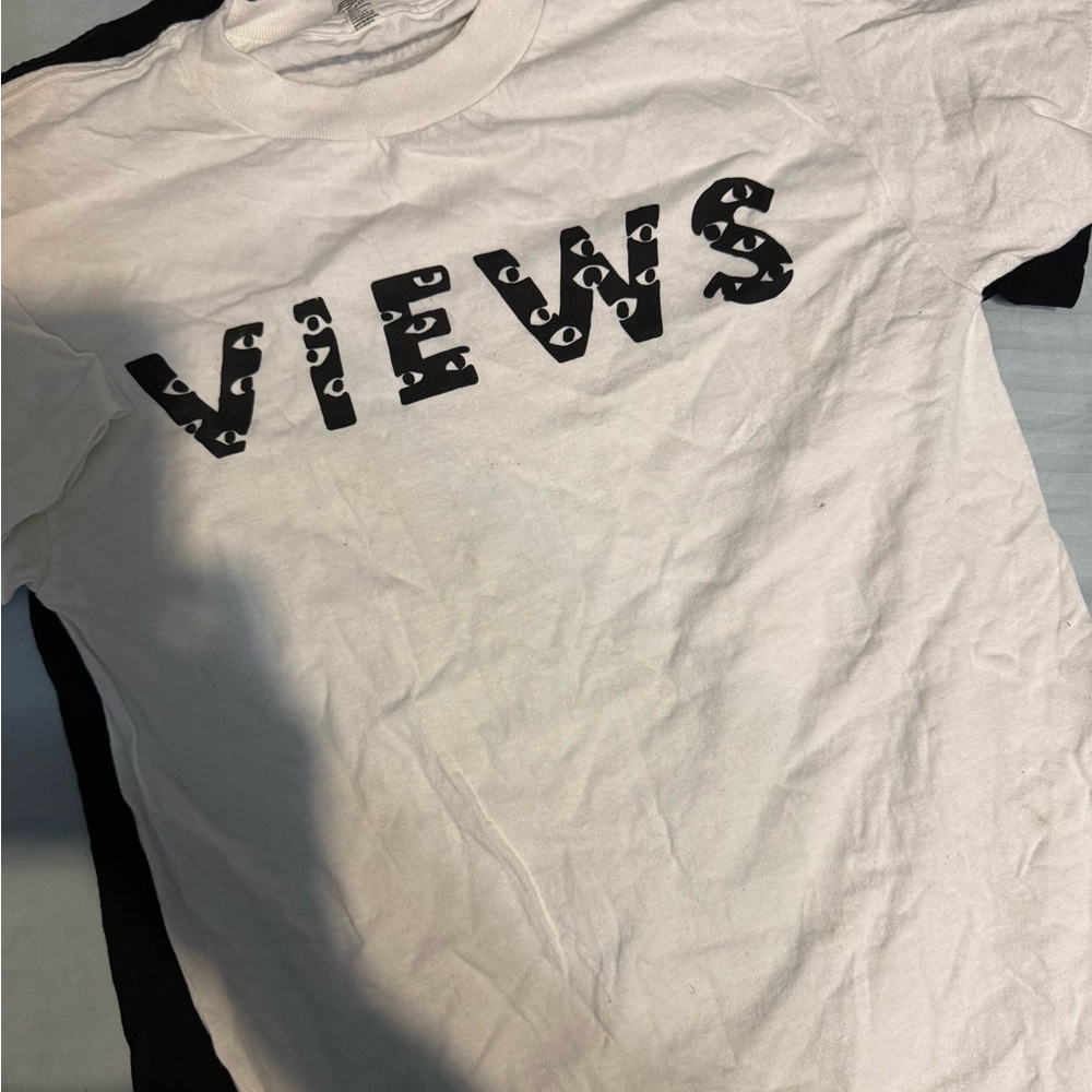 White T-Shirt with 'VIEWS' Print from Summer Sixteen Concert